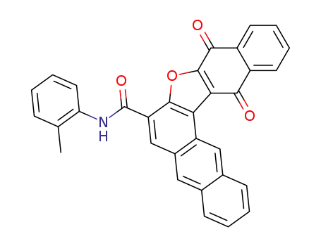 9,14-dioxo-9,14-dihydro-anthra[2,1-<i>b</i>]naphtho[2,3-<i>d</i>]furan-7-carboxylic acid <i>o</i>-toluidide
