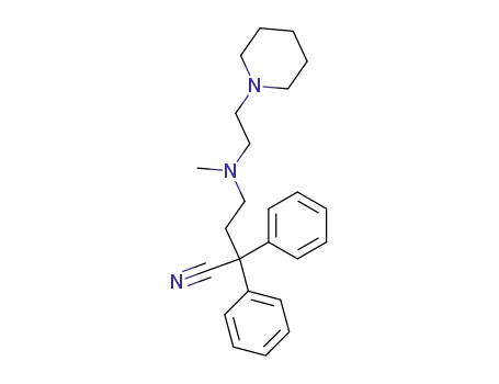 4-[methyl-(2-piperidino-ethyl)-amino]-2,2-diphenyl-butyronitrile
