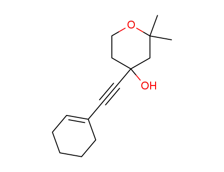 4-cyclohex-1-enylethynyl-2,2-dimethyl-tetrahydro-pyran-4-ol