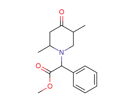 (2,5-dimethyl-4-oxo-piperidino)-phenyl-acetic acid methyl ester