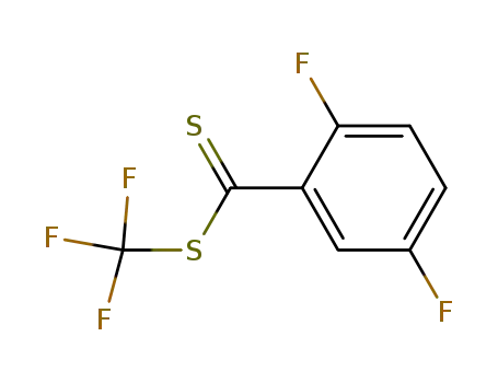 Benzenecarbodithioic acid, 2,5-difluoro-, trifluoromethyl ester