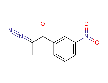 Molecular Structure of 39651-84-8 (2-diazo-1-(3-nitro-phenyl)-propan-1-one)