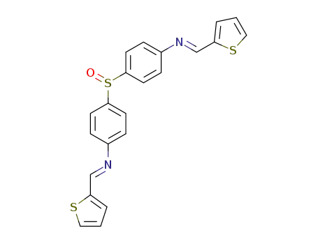 Molecular Structure of 102467-91-4 (bis-(4-[2]thienylmethylenamino-phenyl)-sulfoxide)