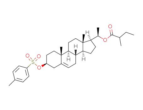(20R)-pregn-5-ene-3β,20-diol 3-(4-methylbenzenesulfonate) 20(2-methylbutyrate)