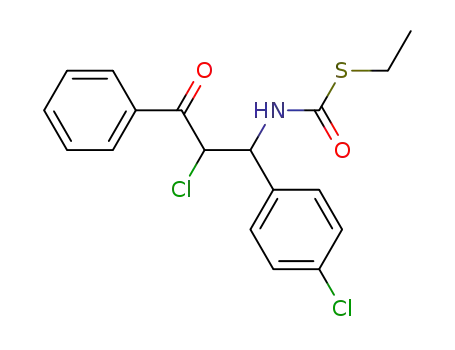 erythro-N-(2-benzoyl-1-p-chlorophenyl-2-chloroethyl)-S-ethyl thiocarbamate