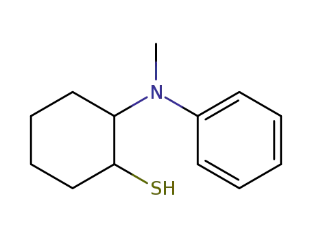 Molecular Structure of 27297-55-8 (2-(<i>N</i>-methyl-anilino)-cyclohexanethiol)