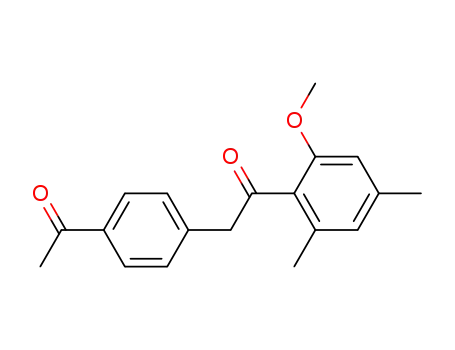 Molecular Structure of 125575-51-1 ((p-acetophenyl)-2 dimethyl2',4' methoxy-6' acetophenone)
