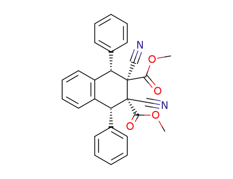 trans-2,3-dicyano-trans-2,3-bis(methoxycarbonyl)-cis-1,4-diphenyltetralin