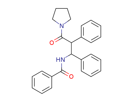 Benzamide, N-[3-oxo-1,2-diphenyl-3-(1-pyrrolidinyl)propyl]-