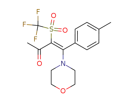 (E)-4-Morpholin-4-yl-4-p-tolyl-3-trifluoromethanesulfonyl-but-3-en-2-one