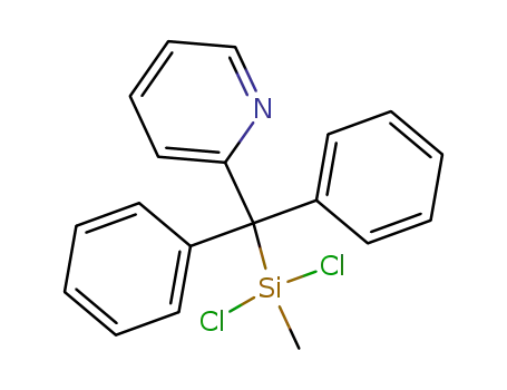 2-[(Dichloro-methyl-silanyl)-diphenyl-methyl]-pyridine