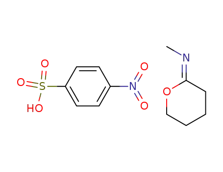 4-Nitro-benzenesulfonic acid; compound with methyl-[tetrahydro-pyran-(2Z)-ylidene]-amine