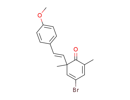 2,4-Cyclohexadien-1-one,
4-bromo-6-[2-(4-methoxyphenyl)ethenyl]-2,6-dimethyl-, (E)-