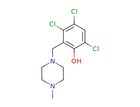 3,4,6-trichloro-2-(4-methyl-piperazinomethyl)-phenol