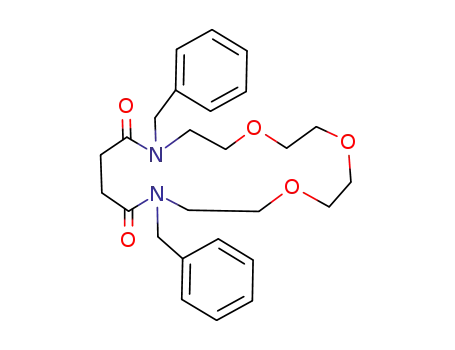 10,15-dibenzyl-10,15-diaza-1,4,7-trioxacycloheptadecane-11,14-dione