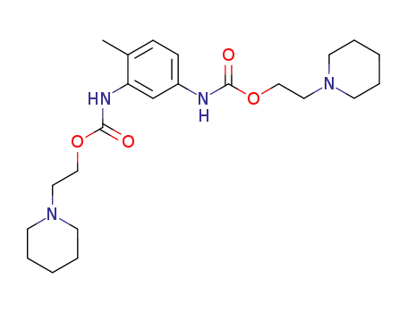 Molecular Structure of 102544-18-3 (<i>N</i>,<i>N</i>'-(4-methyl-<i>m</i>-phenylene)-bis-carbamic acid bis-(2-piperidino-ethyl ester))