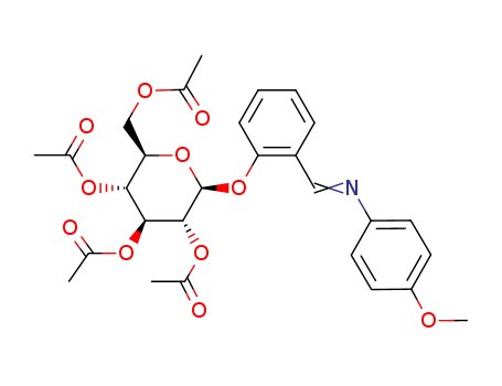 2-(tetra-<i>O</i>-acetyl-β-D-glucopyranosyloxy)-benzaldehyde-(4-methoxy-phenylimine)