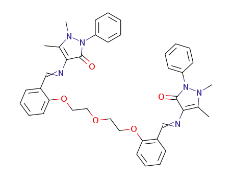 1,8-Bis<2-(4-antipyryliminomethine)phenoxy>-3-oxapentane