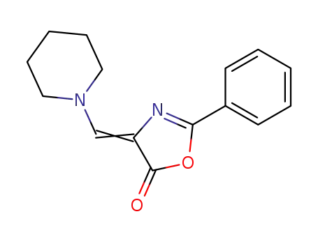 2-phenyl-4-piperidin-1-ylmethylene-4<i>H</i>-oxazol-5-one