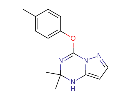 2,2-Dimethyl-p-tolyl-oxy-2,3-dihydro-pyrazolo<1,5-a>-s-triazin