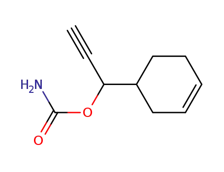 Molecular Structure of 99075-35-1 (carbamic acid-(1-cyclohex-3-enyl-prop-2-yn-1-yl ester))
