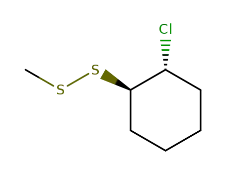 (+/-)-<i>trans</i>-1-chloro-2-methyldisulfanyl-cyclohexane