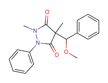1-phenyl-2,4-dimethyl-4-(α-methoxybenzyl)-3,5-dioxopyrazolidine