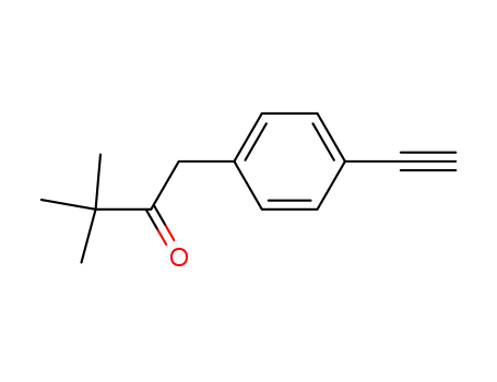 Molecular Structure of 104483-73-0 (3,3-dimethyl-1-(p-ethynylphenyl)butan-2-one)
