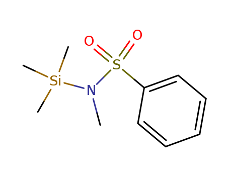 Molecular Structure of 89902-34-1 (Benzenesulfonamide, N-methyl-N-(trimethylsilyl)-)