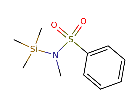 Molecular Structure of 89902-34-1 (Benzenesulfonamide, N-methyl-N-(trimethylsilyl)-)