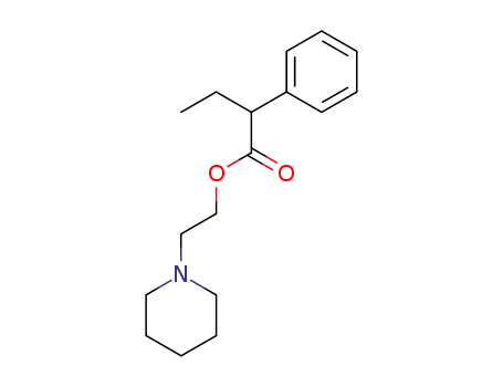 Molecular Structure of 101866-38-0 (2-phenyl-butyric acid-(2-piperidino-ethyl ester))