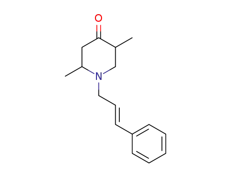 1-cinnamyl-2,5-dimethyl-piperidin-4-one