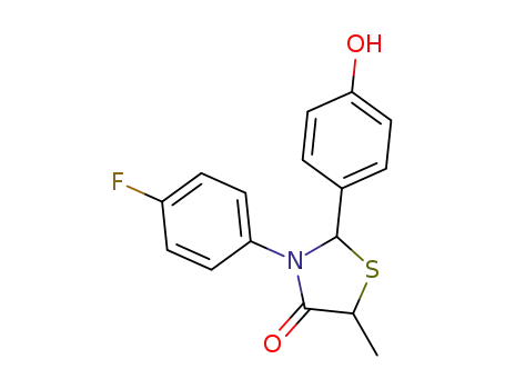3-(4-fluorophenyl)-2-(4-hydroxyphenyl)-5-methylthiazolidin-4-one
