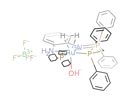 [Ru(H<sub>2</sub>)(OH)(H<sub>2</sub>N(C<sub>6</sub>H<sub>4</sub>)NPPh<sub>2</sub>CH<sub>2</sub>PPh<sub>2</sub>)(PCy<sub>3</sub>)][BF<sub>4</sub>]