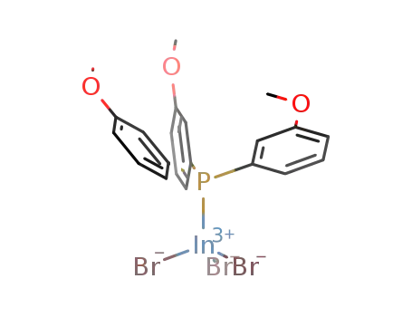 Molecular Structure of 1235485-98-9 (Br<sub>3</sub>In[tris(m-methoxyphenyl)phosphine])