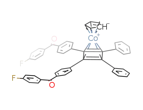 [(η4-C4(C6H4-4-C(O)C6H4F)2Ph2)Co(η5-C5H5)]