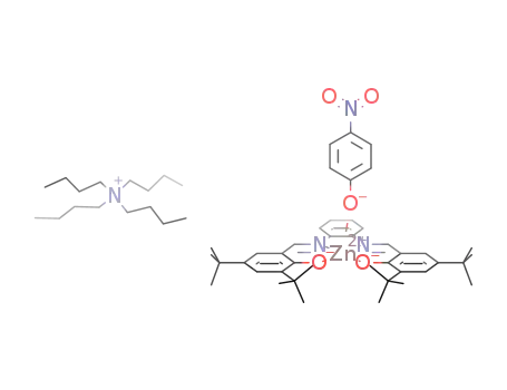 [(N,N'-bis(3,5-di-tert-butylsalicylidene)-1,2-phenylenediamine(-2H))Zn]*NBu<sub>4</sub>(p-nitro-phenolate)