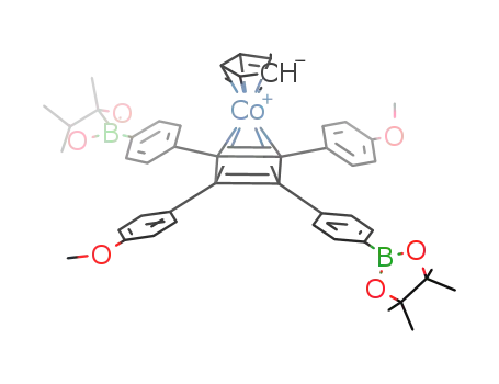 [(η4-C4(C6H4-4-B(OCMe2)2)2(C6H4-4-OMe)2)Co(η5-C5H5)]