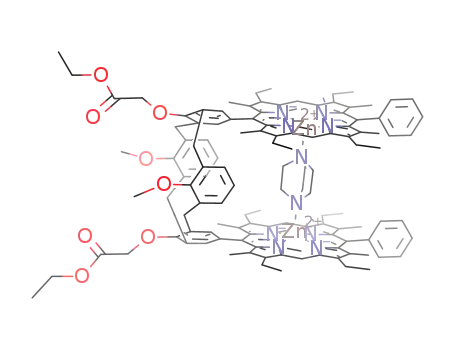 (C<sub>6</sub>H<sub>12</sub>N<sub>2</sub>)(Zn((CH<sub>3</sub>)4N<sub>4</sub>C<sub>20</sub>H<sub>2</sub>(C<sub>2</sub>H<sub>5</sub>)4C<sub>6</sub>H<sub>5</sub>))2C<sub>28</sub>H<sub>18</sub>(OCH<sub>3</sub>)2(OCH<sub>2</sub>COOC<sub>2</sub>H<sub>5</sub>)2