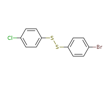 Molecular Structure of 110121-12-5 (Disulfide, 4-bromophenyl 4-chlorophenyl)