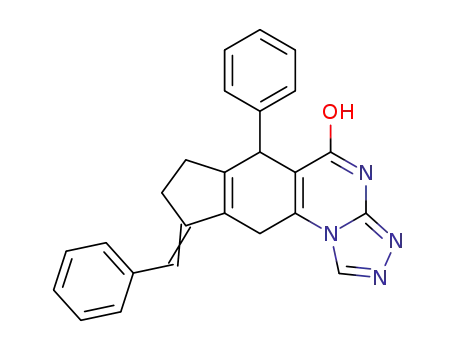 9-benzylidene-6-phenyl-7,8,9,10-tetrahydro-6H-cyclopenta[g][1,2,4]triazolo[3,4-a]quinazolin-5-ol