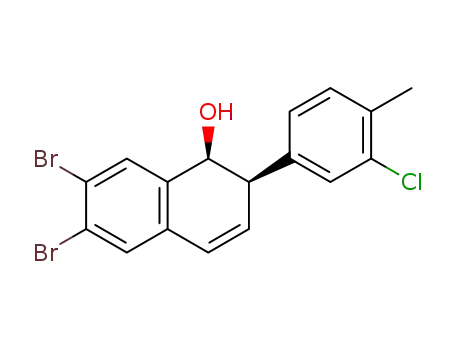(1S,2R)-6,7-dibromo-2-(3-chloro-4-methylphenyl)-1,2-dihydronaphthalen-1-ol