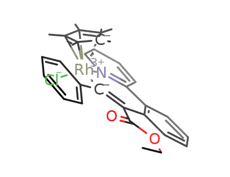 ((C<sub>5</sub>(CH<sub>3</sub>)5)RhCl(NC<sub>5</sub>H<sub>4</sub>C<sub>6</sub>H<sub>4</sub>C(COOC<sub>2</sub>H<sub>5</sub>)CC<sub>6</sub>H<sub>5</sub>))