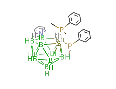 [8,8,8-(H)(PMe<sub>2</sub>Ph)2-9-(pyridine)-nido-8,7-RhSB<sub>9</sub>H<sub>9</sub>]