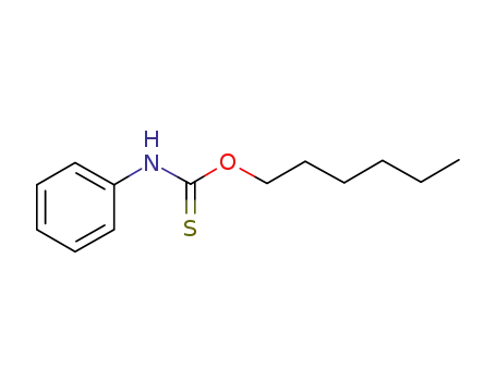 Molecular Structure of 94772-09-5 (Carbamothioic acid, phenyl-, O-hexyl ester)