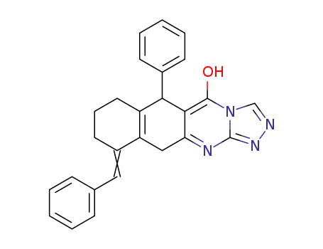 10-benzylidene-6-phenyl-6,7,8,9,10,11-hexahydrobenzo[g][1,2,4]triazolo[4,3-b]quinazolin-5-ol