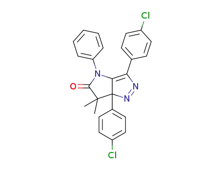 3,6a-bis(4-chlorophenyl)-6,6-dimethyl-4-phenyl-6,6a-dihydropyrrolo[3,2-c]pyrazol-5-one
