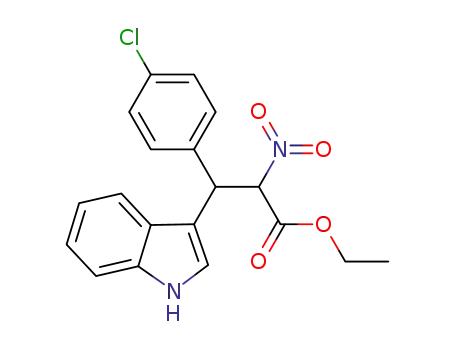 ethyl 3-(indol-3-yl)-2-nitro-3-(4-chlorophenyl)propanoate