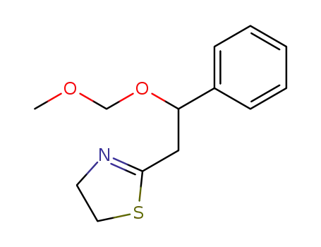 Molecular Structure of 55090-06-7 (2-(2-methoxymethoxy-2-phenyl-ethyl)-4,5-dihydro-thiazole)