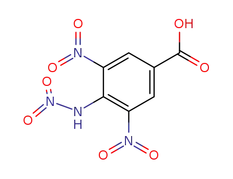 Molecular Structure of 861782-46-9 (3,5-dinitro-4-nitroamino-benzoic acid)